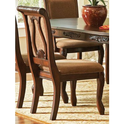 Steve Silver Harmony Harpback Side Chair in Dark Oak (Set of 2)