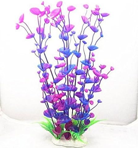 Plum Aquarium Artificial Plastic Simulation Fake Plants Grass Landscaping Fish Tank Decorations