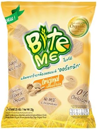 BiteMe Crispy Organic Rice Bite Original Flavor 55g.