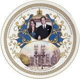 Aynsley Royal Wedding Prince William and Kate Middleton Plate 8