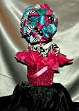 Zebra Ribbon Topiary Baby Shower Centerpiece - Zebra Baby Shower Decorations