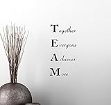 UPC 642014251094 product image for Wall Vinyl Decal TEAM Together Everyone Achieves More Classroom sport football c | upcitemdb.com