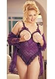 Plus Size Lace Teddy W/ Open Bust (1/2X) 5100vDFK4ML. SL160 Plus Size Lace Teddy W/ Open Bust (1/2X)