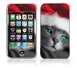 Christmas Kitty Cat Decorative Skin Cover Decal Sticker for Apple 3G iPhone / iPhone 3GS 3G S