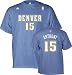 Carmelo Anthony adidas 2010-2011 Name and Number Denver Nuggets T-Shirt - X-Large