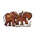 ID 0681 Baby Elephants Playing Patch Tiny Kid Wild Embroidered Iron On Applique