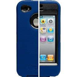 OtterBox Universal Defender Case for iPhone 4 (Zircon Blue Silicone & Black Plastic)