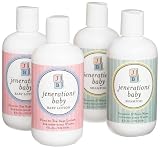 Jenerations Baby Set, Shampoo/Body Wash & Lotion, 8-Ounce Bottles (Pack of 4)