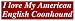 I love My American English Coonhound Large Bumper Sticker
