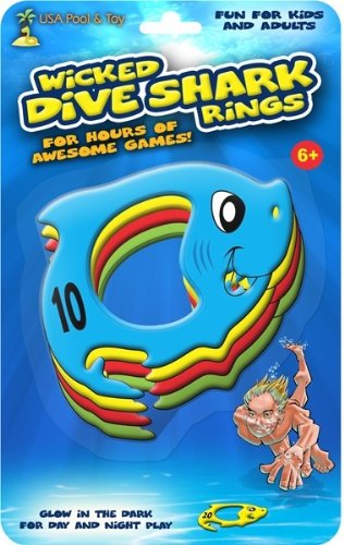 Wicked Dive Shark Rings Glow in the Dark