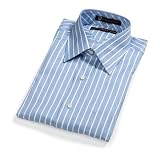 Tommy Hilfiger Stripe Straight Collar Men's Dress Shirt
