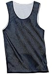 NEW Sport-Tek - Reversible Mesh Tank Navy/White-2XL