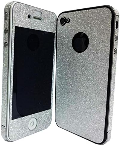 DiaMini iPhone 5 /5S Glitter Full Body Wrap Shining Skin Sticker Protective Decal (For iPhone 5/5S Gray)