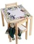Lipper Wizard of Oz 3-Piece Childs Decorated Table and Chair Set