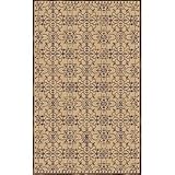 IMAGE OF Twilight Royal Palace Ivory / Charcoal Contemporary Rug Size: 5'3