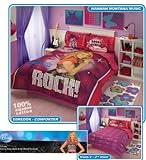 Hannah Montana Guitars Comforter Bedding Set Twin