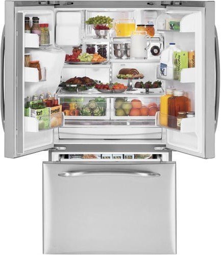 PFSS9PKYSS Profile 28.5 cu. ft. French-Door Refrigerator with 4 Glass Shelves Gallon Door Storage