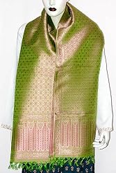 Designer Scarf Premium Silk India Clothes 22 x 72 inches (srfp230)