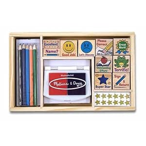 Melissa & Doug Deluxe Classroom Stamp Set