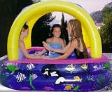 Childrens Paddling Pool with Removable Sun Canopy