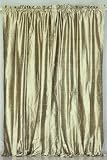 Olive Gold 100% Pure Dupioni Silk handmade Curtains Drapes Panels Rod Pocket
