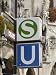 Sign for the S-Bahn and U-Bahn, Munich, Bavaria Art Photographic Poster Print by Gary...