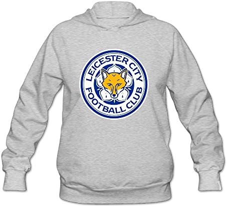 Unisex Premier League Leicester City Girl Cotton Hoody Ash