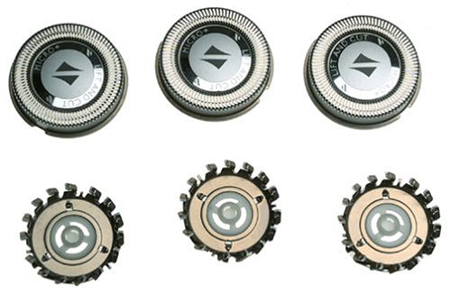 Philips Norelco HQ4PLUS Micro Action Plus Lift-and-Cut Tripleheader Replacement Heads