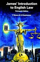 James' Introduction to English Law