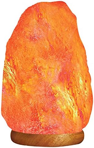 Himalayan Light #1005 Natural Air Purifying Himalayan Salt Lamp with Neem Wood Base, Bulb and Dimmer switch 0097PS9E