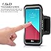 LG G4 Armband, J&D Sports Armband for LG G4, Key holder Slot, Perfect Earphone Connection while Workout Running Armband For LG G4 [Lifetime Hassle-Free Warranty] (Black)