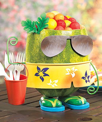 5-pc Metal Watermelon Pumpkin Dress-up Kit- Beach Bum BOY in Swim Trunks