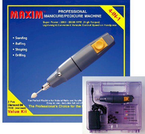 MAXIM 575B Professional Manicure/Pedicure Machine 4 in 1 kit