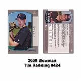 2000 Bowman Tim Redding Rookie Card