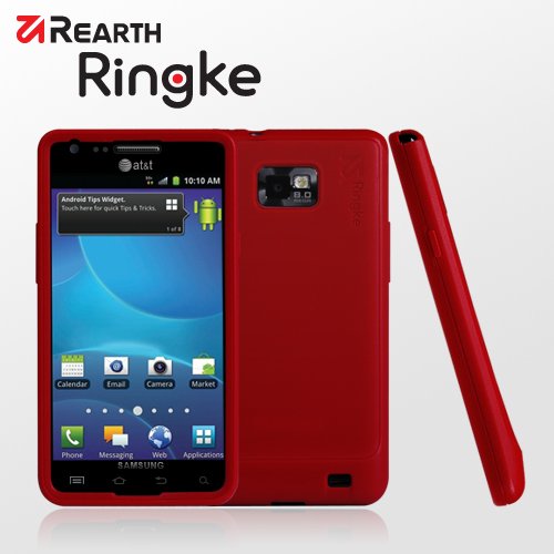 Samsung Galaxy S2 (AT&T or GT-i9100) Rearth Ringke Case [Red Wine]-REARTH