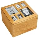 Umbra Multi Photo Storage Box Holds 500 4"x6" Photos- Natural