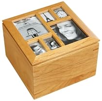 Umbra Multi Photo Storage Box Holds 500 4"x6" Photos- Natural