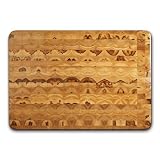 Proteak Teak Cutting Board Rectangle 20-by-14-by-2-1 2-Inch with Hand Grip, End Grain by Proteak Renewable Forestry