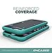 Encased Ballistic SHIELD Armor Case with Belt Clip for Apple iPhone 6 - Teal / Black