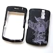 RIM BlackBerry Curve 8300 8310 8320 8330 Rubberized Snap On Protector Hard Case "Glory or Death Skull" Image Cover
