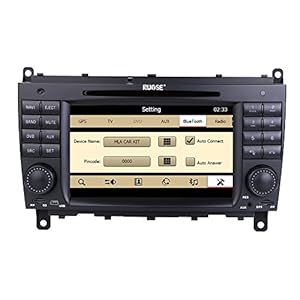 Top of line  Rupse For Benz CLK W209 220 / CLS W219 Indash Car DVD Player With 7 Inch HD touchscreen Video Monitor GPS Sat Navi Navigation System / RDS / iPod / Can-Bus / Steering wheel control / tooth handsfree