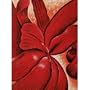O'Keeffe Red Flower Wrap Oil on Canvas Painting