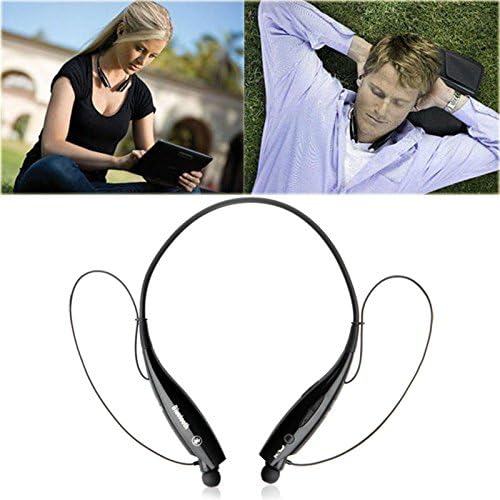 Singe Wireless Sports Stereo Bluetooth Headset Neckband in-Ear Earbuds Earphone Headphone for for iPhone 6 6 plus Samsung LG HTC-black