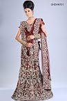 Lehenga Amazing Maroon Net Lehenga Choli