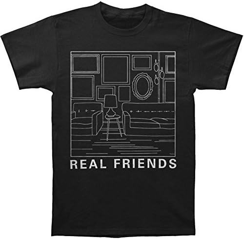 Real Friends Men's Album Artwork T-shirt Medium Black