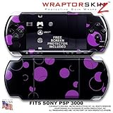 Lots of Dots Purple on Black WraptorSkinz Skin and Screen Protector Kit fit ....