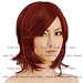 NEW Fashion HOT sexy Red Straight Anime cosplay wigs party Masquerade girls boy wigs 35CM