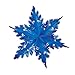 Metallic Winter Snowflake (blue) Party Accessory  (1 count) (1/Pkg)