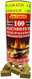 Favorit 1257 Anzündsticks aus Naturholz 100 Stück + 20 % Gratis