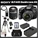 Sony a (alpha) SLT-A65VK - Digital camera - SLR - 24.3 Mpix - Sony DT 18-55mm lens - Sony DT 55-200mm lens - SSE Package: Wireless Remote, Full Size Tripod, Replacement FM500H Battery, Rapid Travel Charger, 16GB SDHC Memory Card, Card Reader, Carrying Case, HDMI Cable & SSE Microfiber Cleaning Cloth